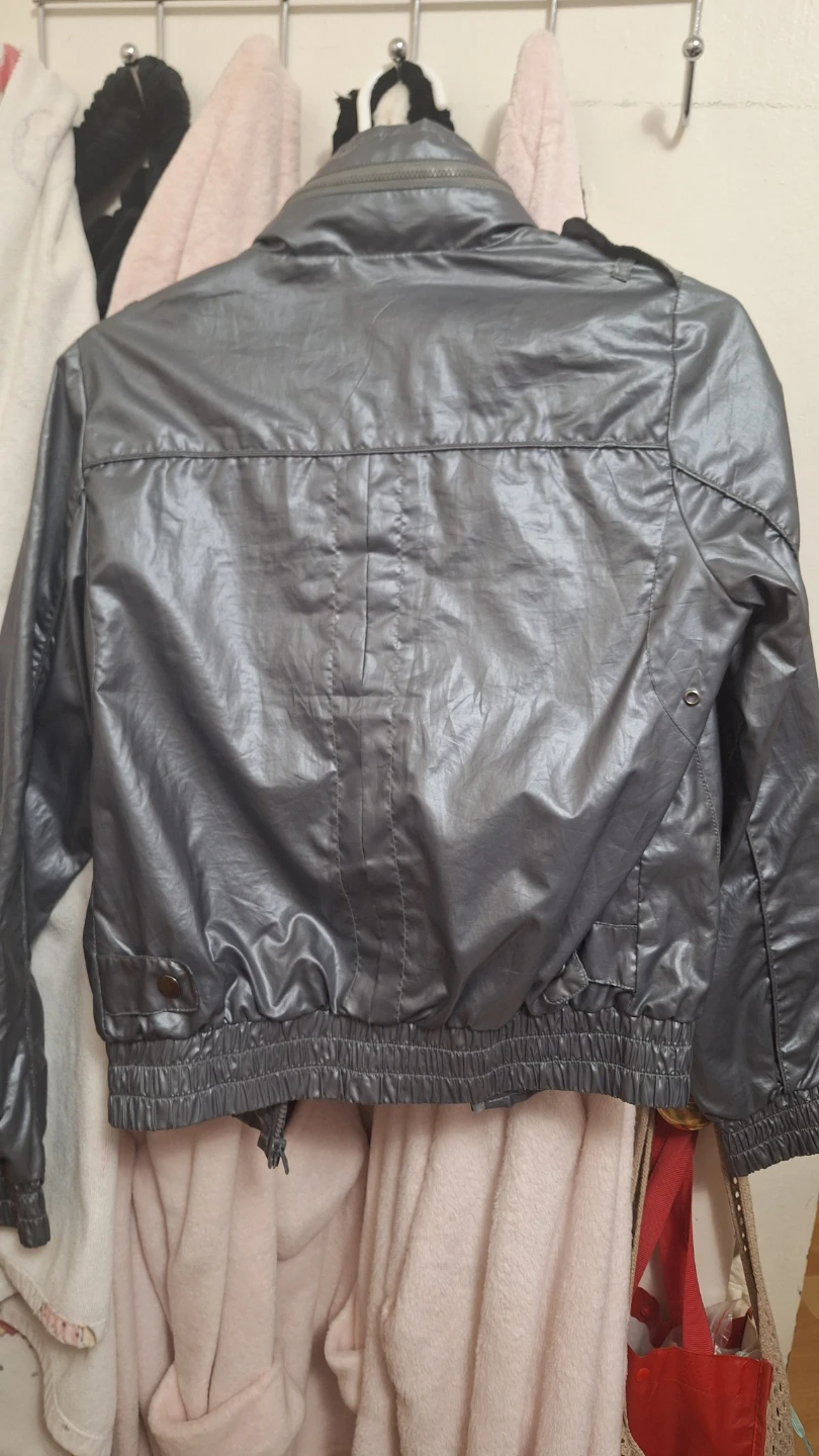 TRF Collection Silver Bomber Jacket - Size S - photo 2