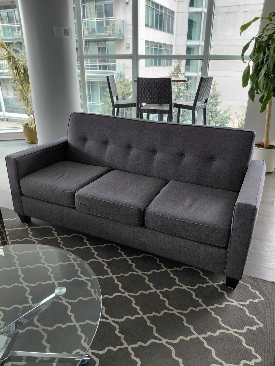 2 Grey Sofas - Great Condition