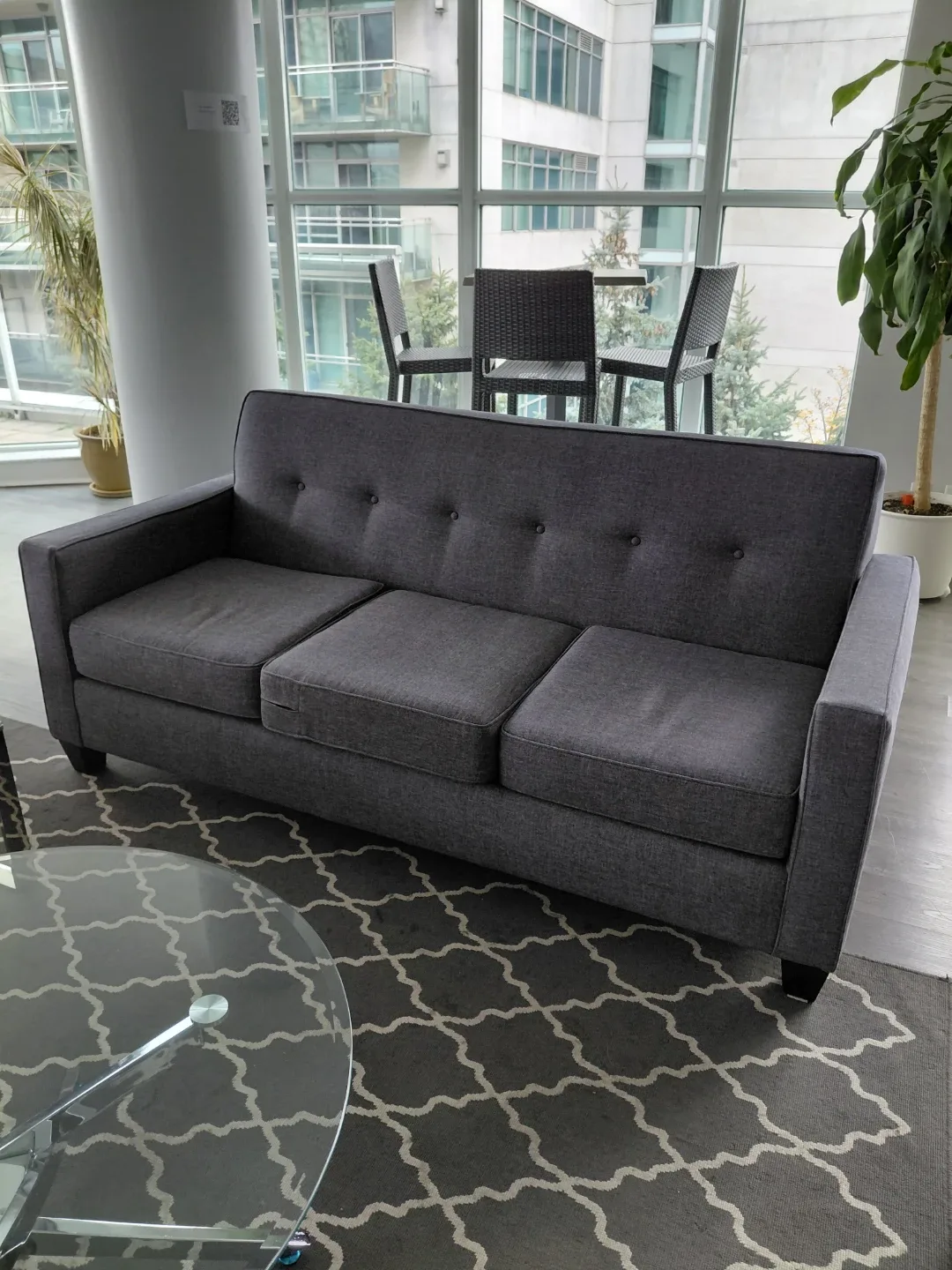 2 Grey Sofas - Great Condition