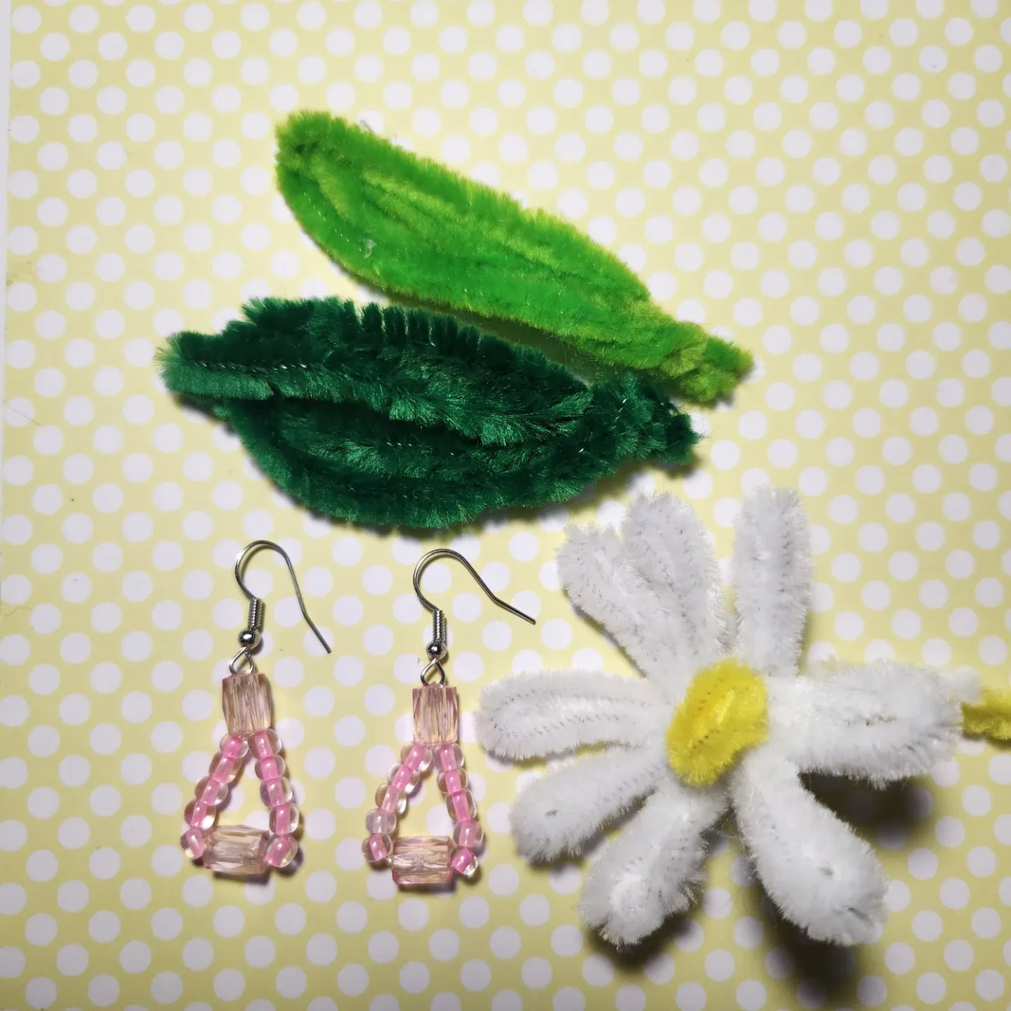 Handmade Beaded Dangle Earrings