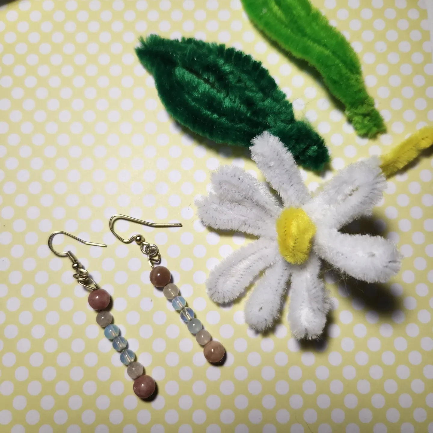 Handmade Beaded Dangle Earrings image indicator(5)