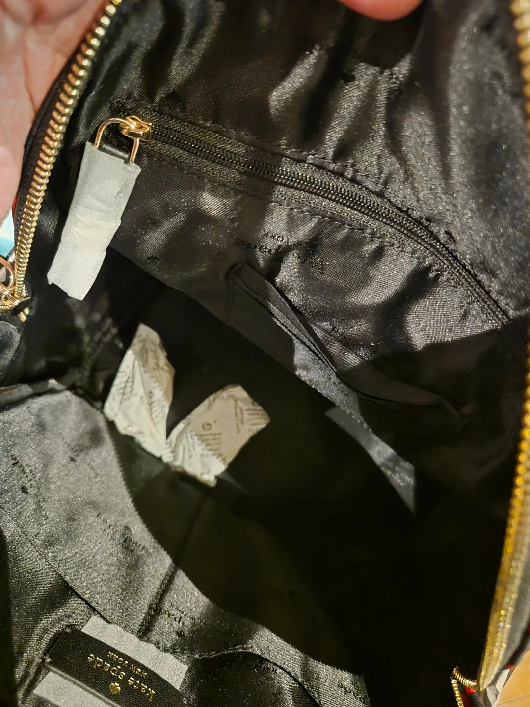 Kate Spade Black Floral Backpack image indicator(9)