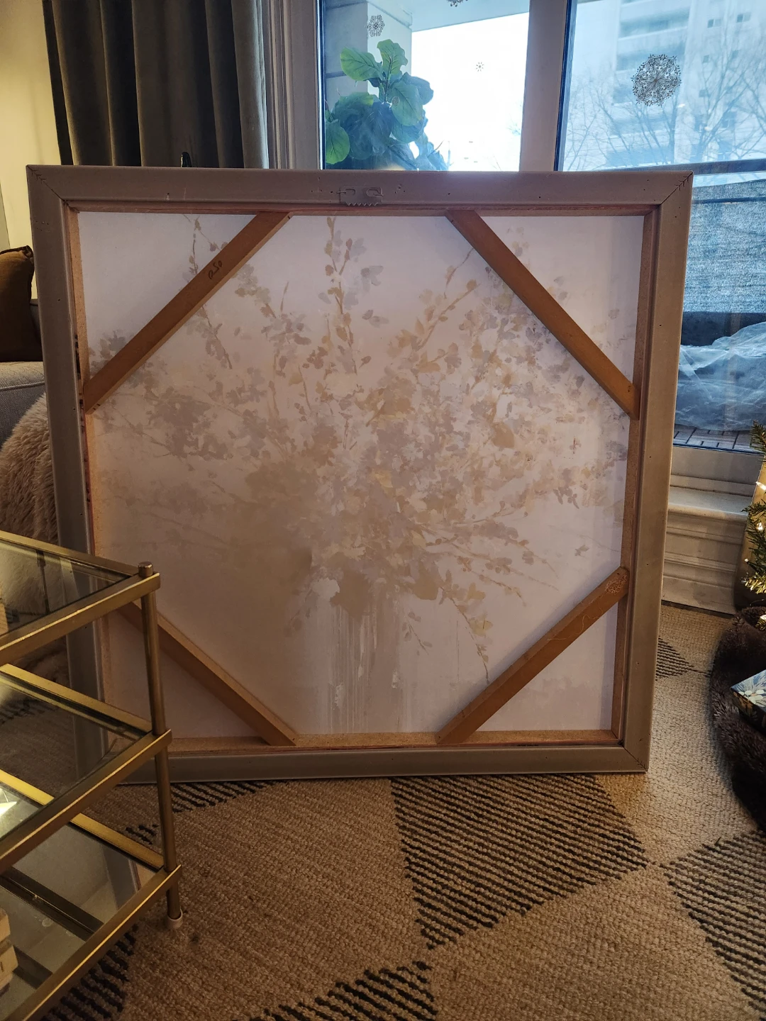 Floral Wall Art with Gold Frame - photo 4