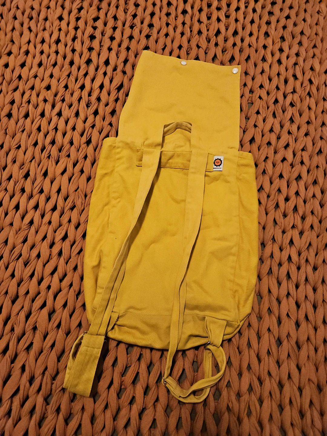 Big Bud Press Yellow Cotton Canvas Backpack - photo 2