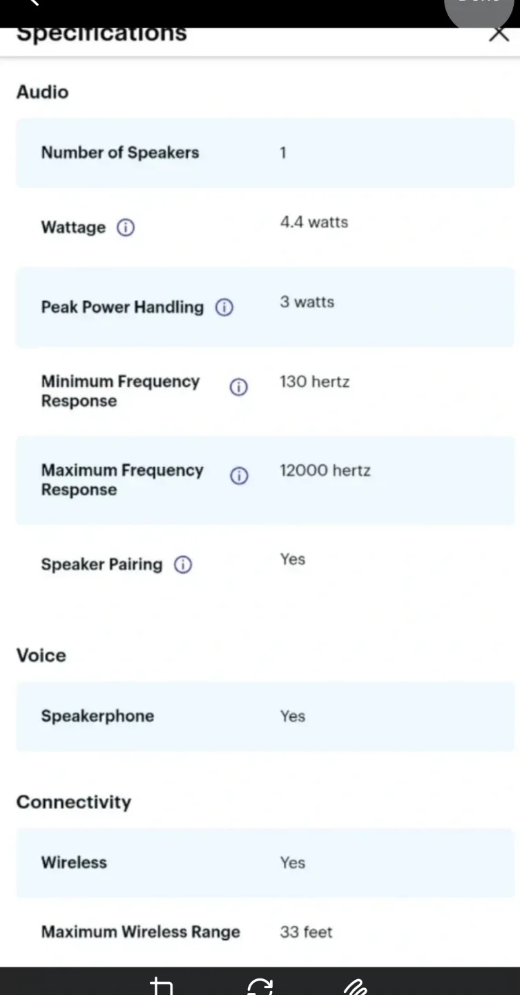 Insignia WAVE 2 Portable Bluetooth Speaker - #Cleanout image indicator(7)