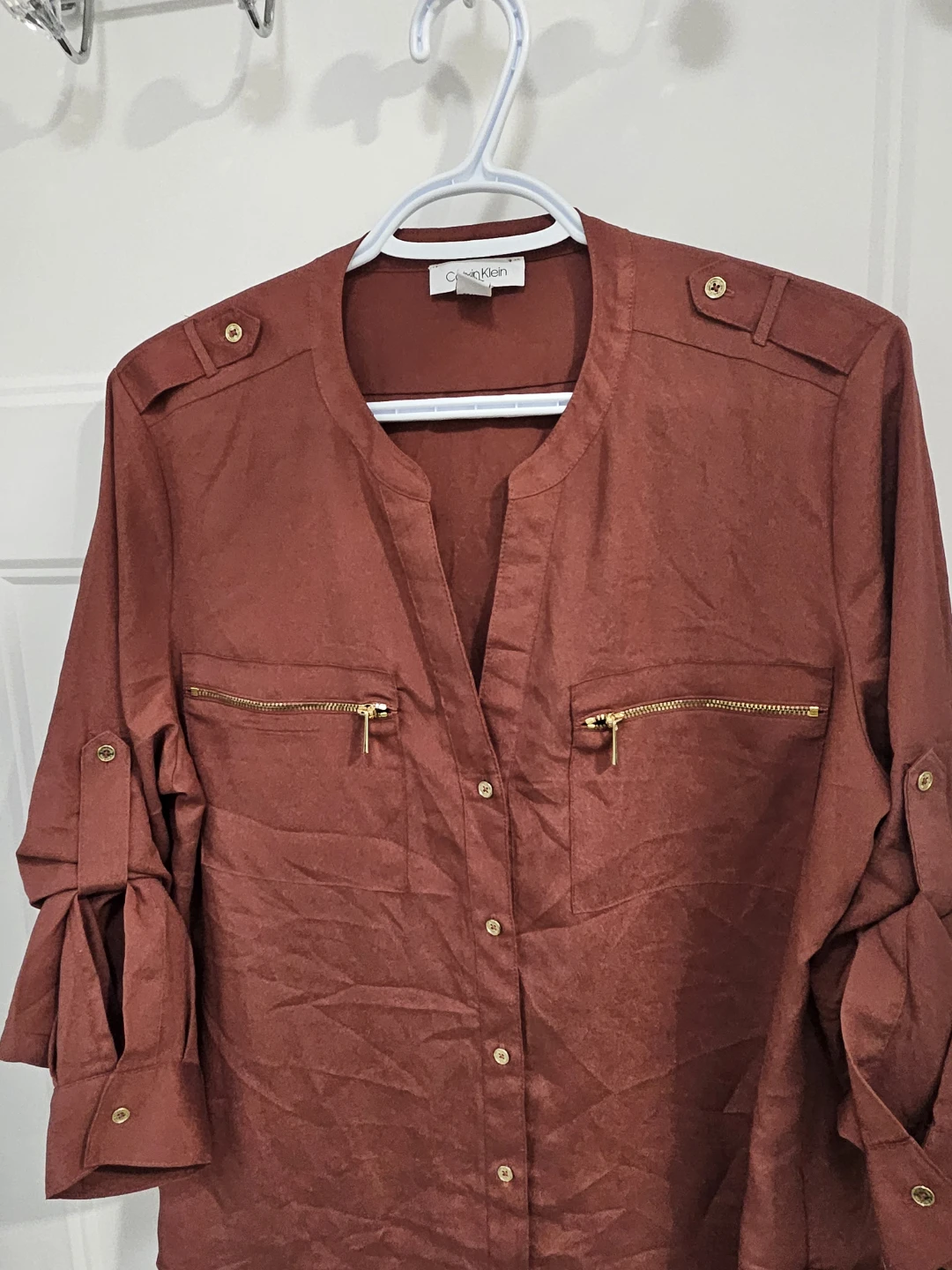 Chemise Calvin Klein M/M Bordeaux - photo 2