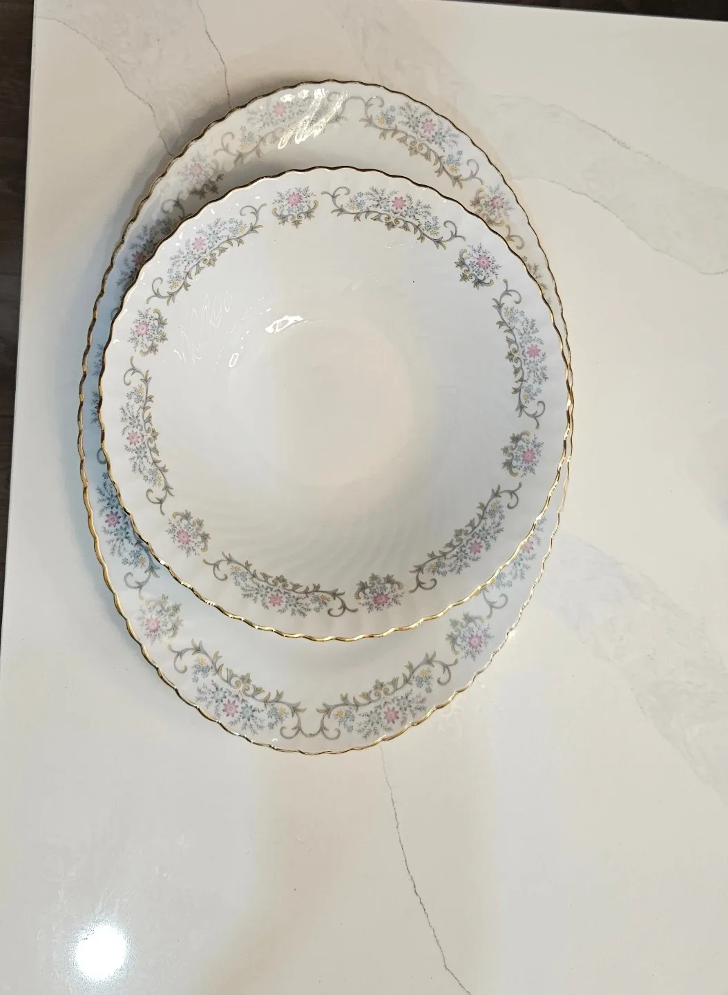Vintage Serving Bowl & Platter