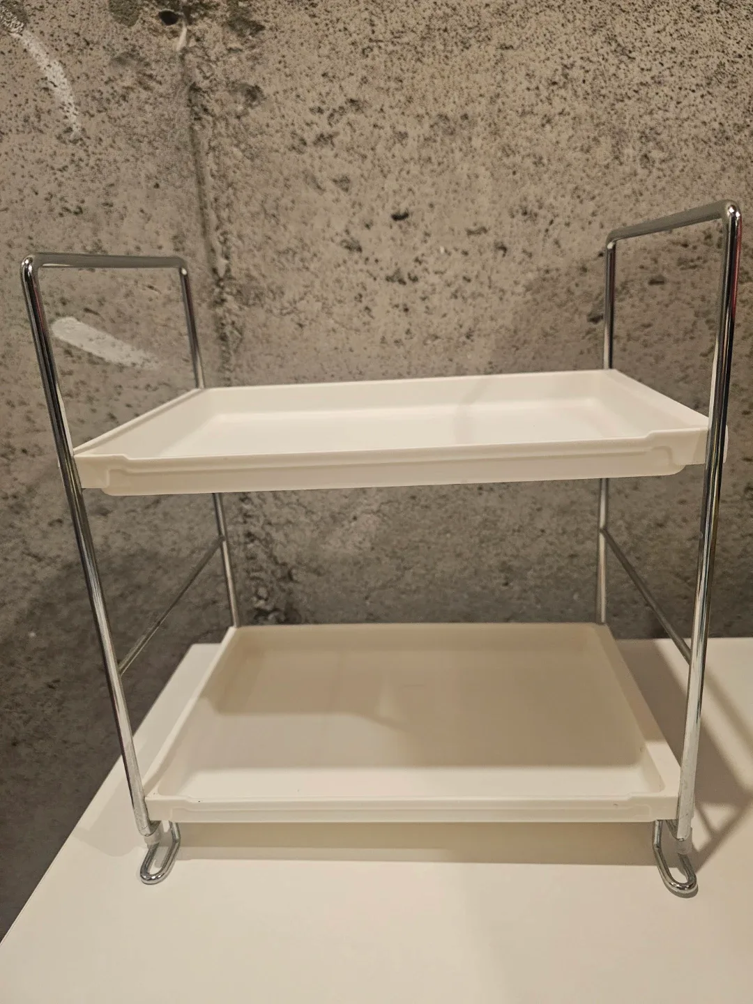 White 2-Tier Shelf
