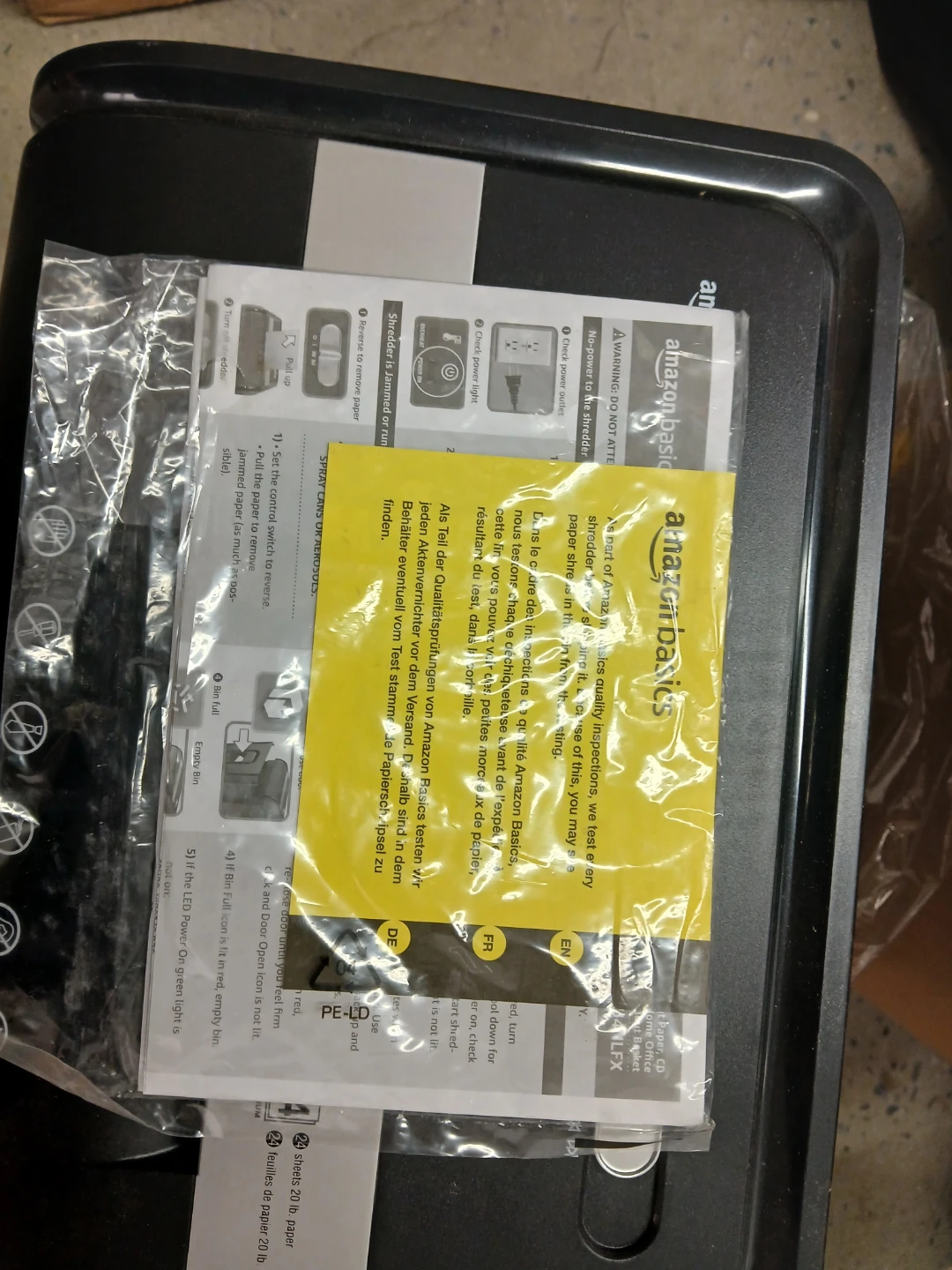 Amazon Basics 24-Sheet Cross-Cut Shredder - New in Box! - photo 2