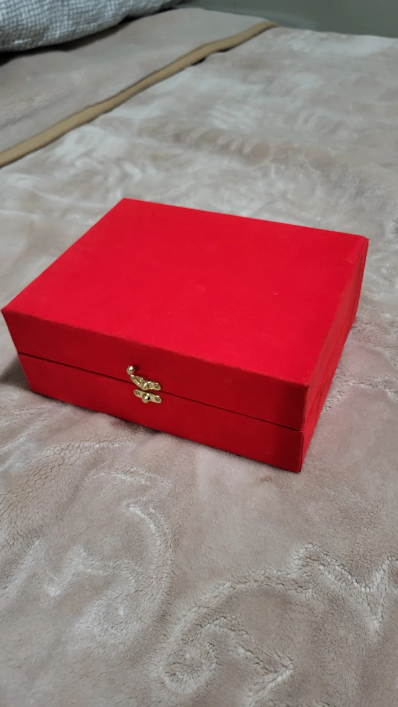 Red Velvet Box - 9x8x3.5 inches - photo 2