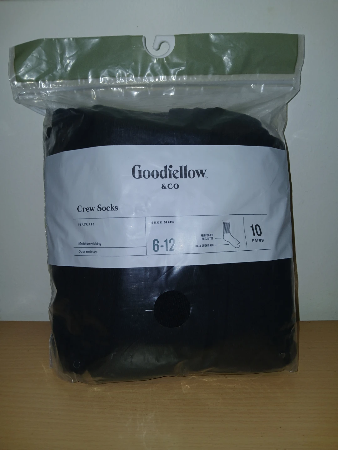 Goodfellow & Co. Crew Socks, Size 6-12 (10 Pairs)