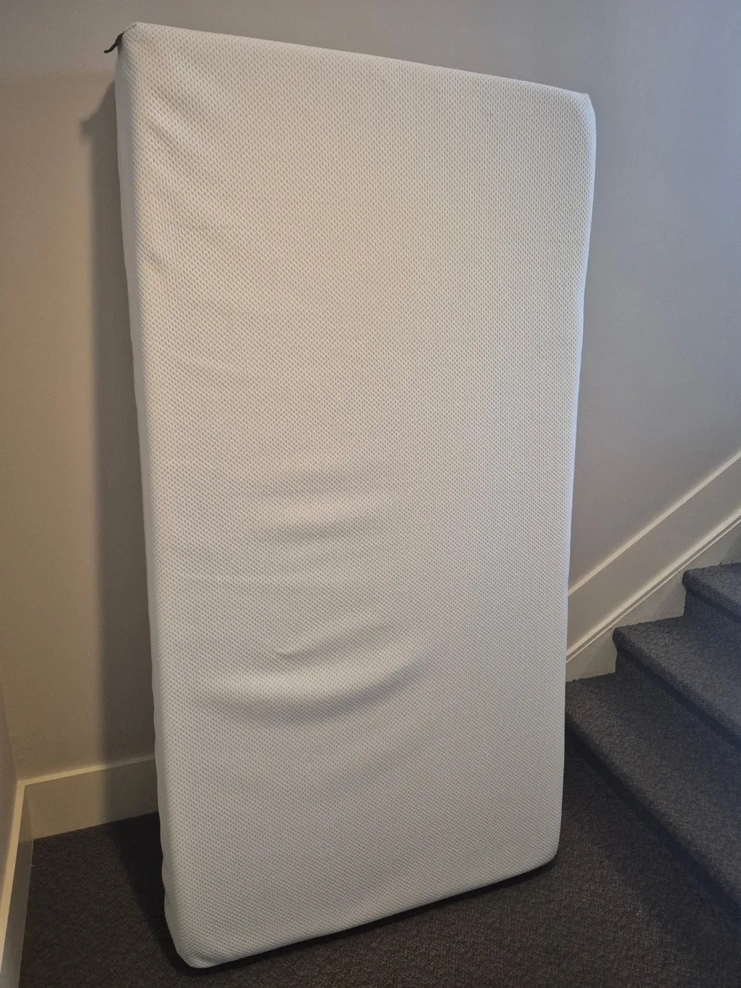 Twin White Mattress and bed frame image indicator(4)