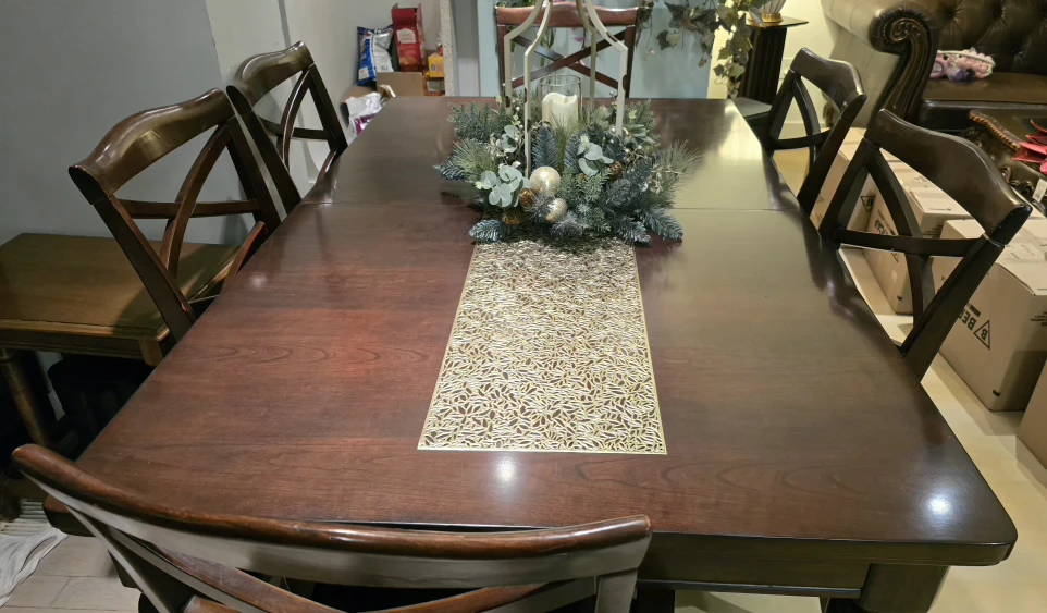 NEED IT GONA ASAP❗️Dining Table with 6 Chairs - Brown Wood - photo 4