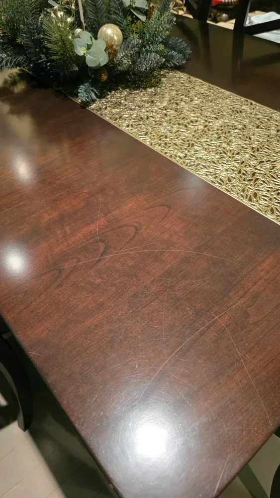 NEED IT GONA ASAP❗️Dining Table with 6 Chairs - Brown Wood image indicator(6)