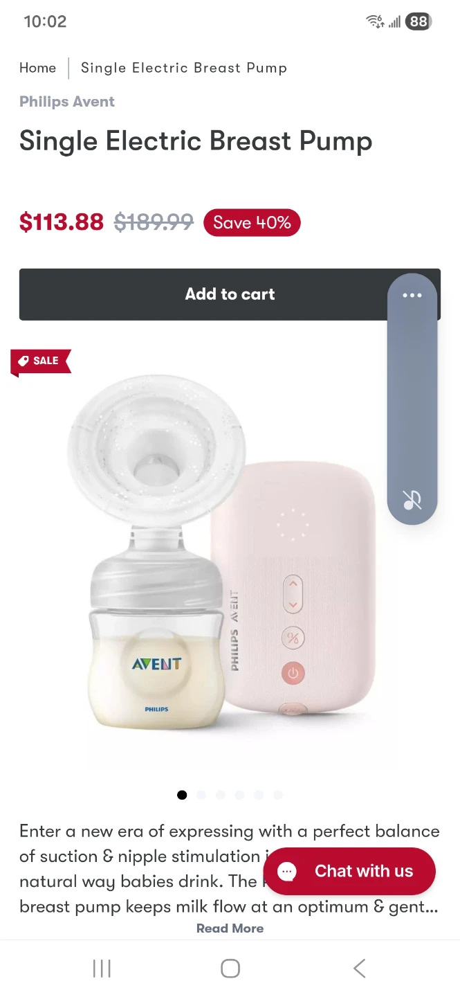 Philips Avent Electric Single Breast Pump
