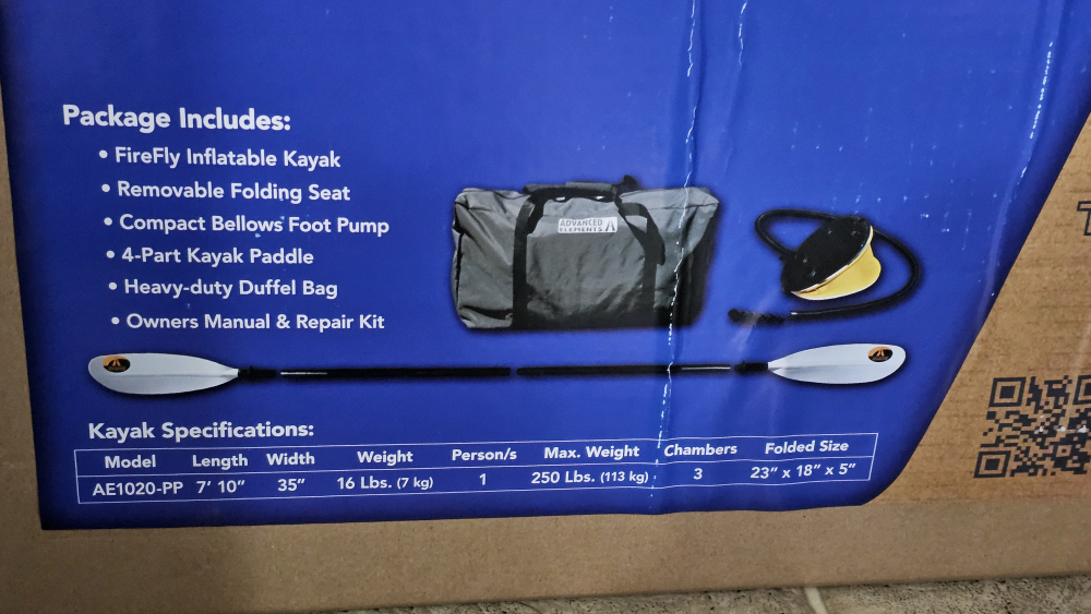 BRAND NEW! Advanced Elements FireFly Inflatable Kayak - photo 2