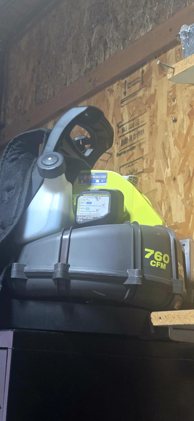Ryobi 760 CFM Backpack Snow/Leaf Blower