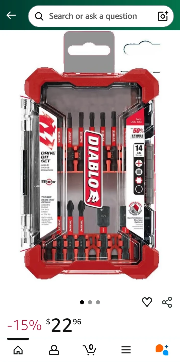 Diablo 14-Piece Drive Bit Set - photo 4