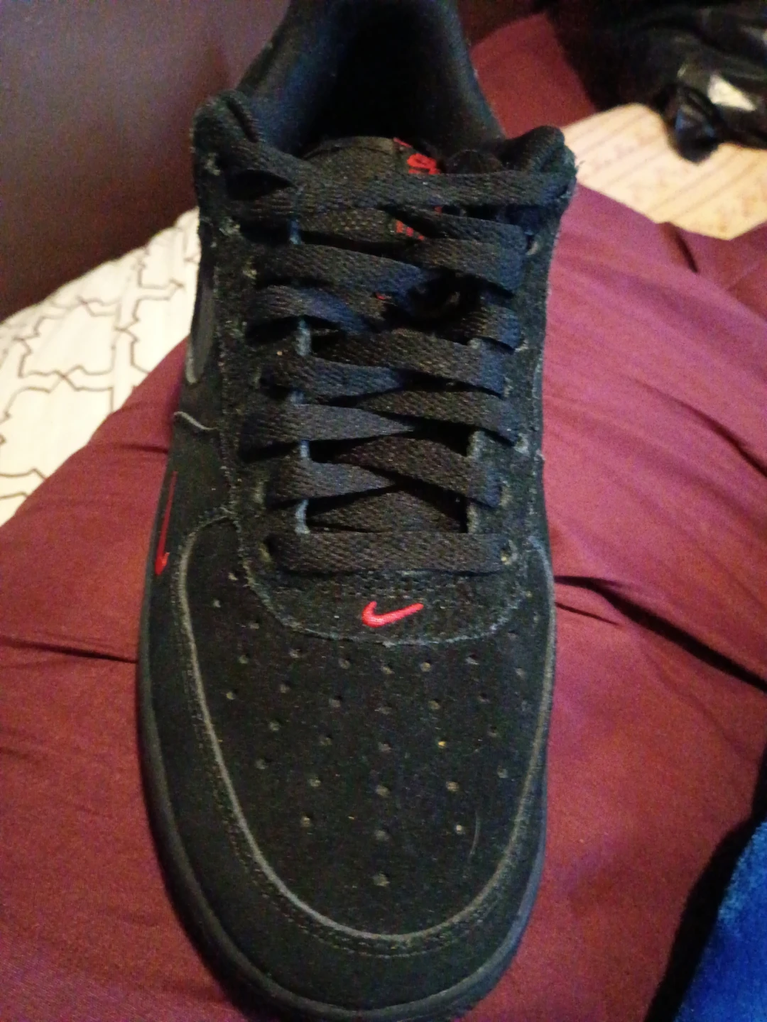 Nike Air Force 1 Black Sneakers - photo 2