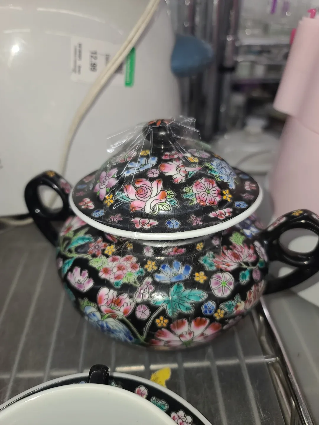 Floral Tea Set - Teapot, Cups, Saucers image indicator(4)
