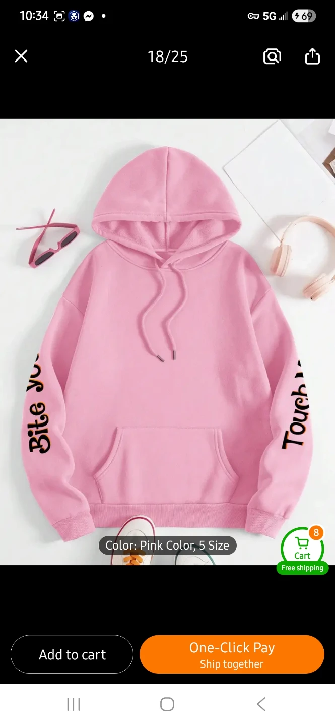NEW Stitch "Touch Me and I will Bite You" Hoodie - photo 2