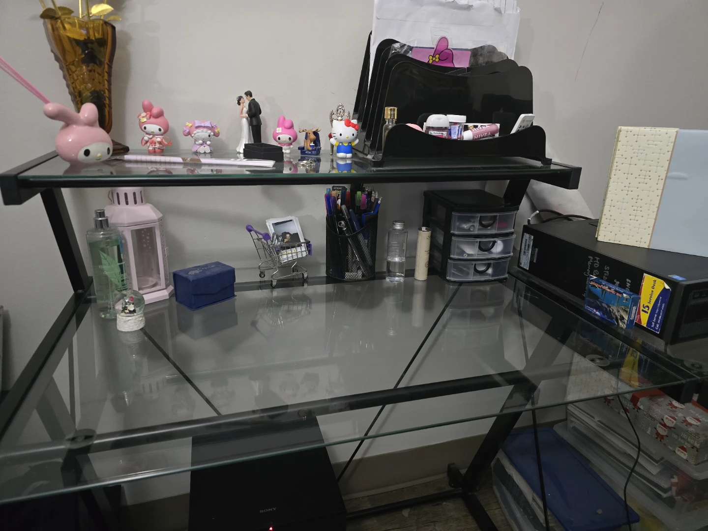 Computer Desk with Glass Top - photo 3