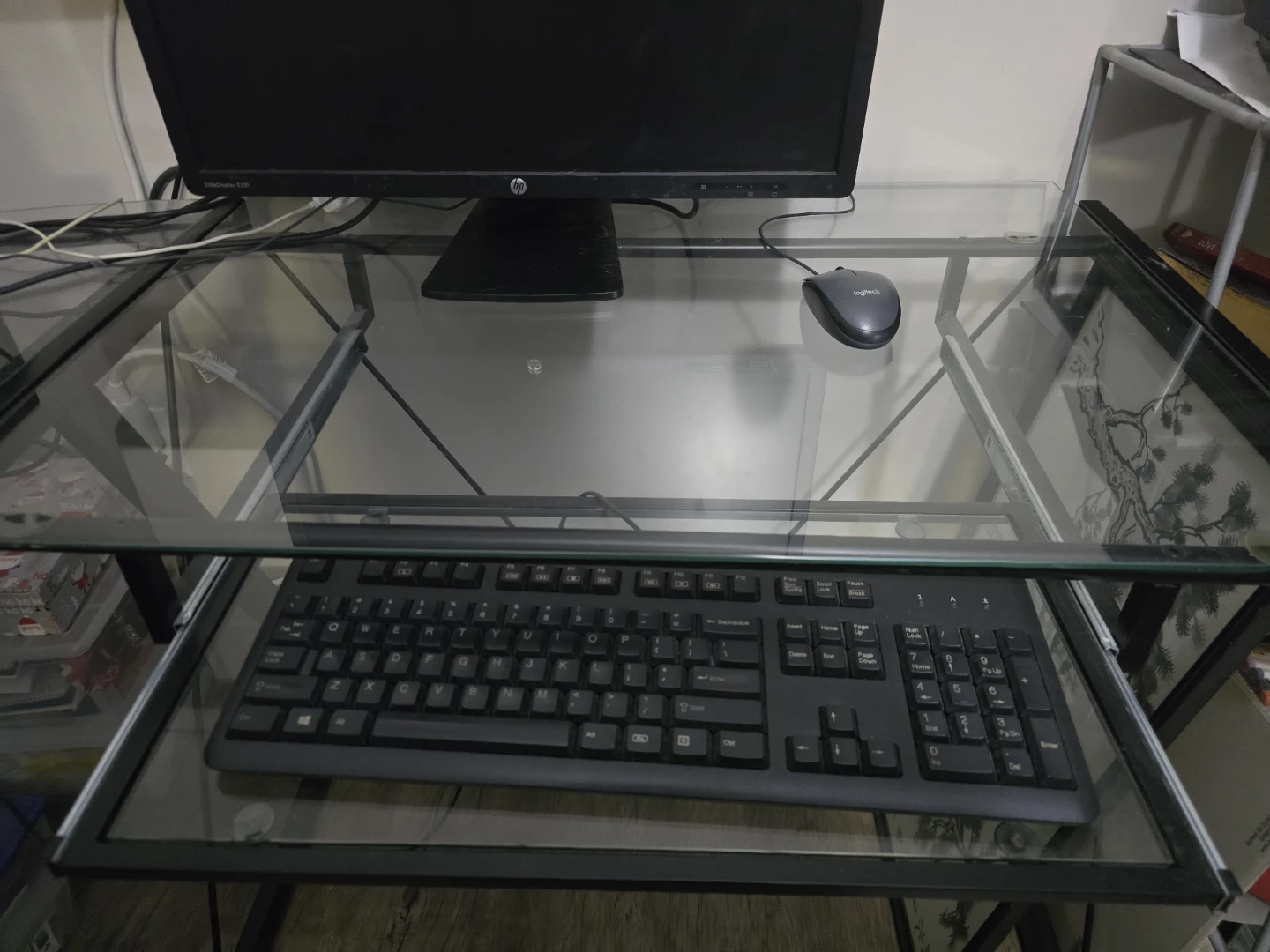Computer Desk with Glass Top - photo 5