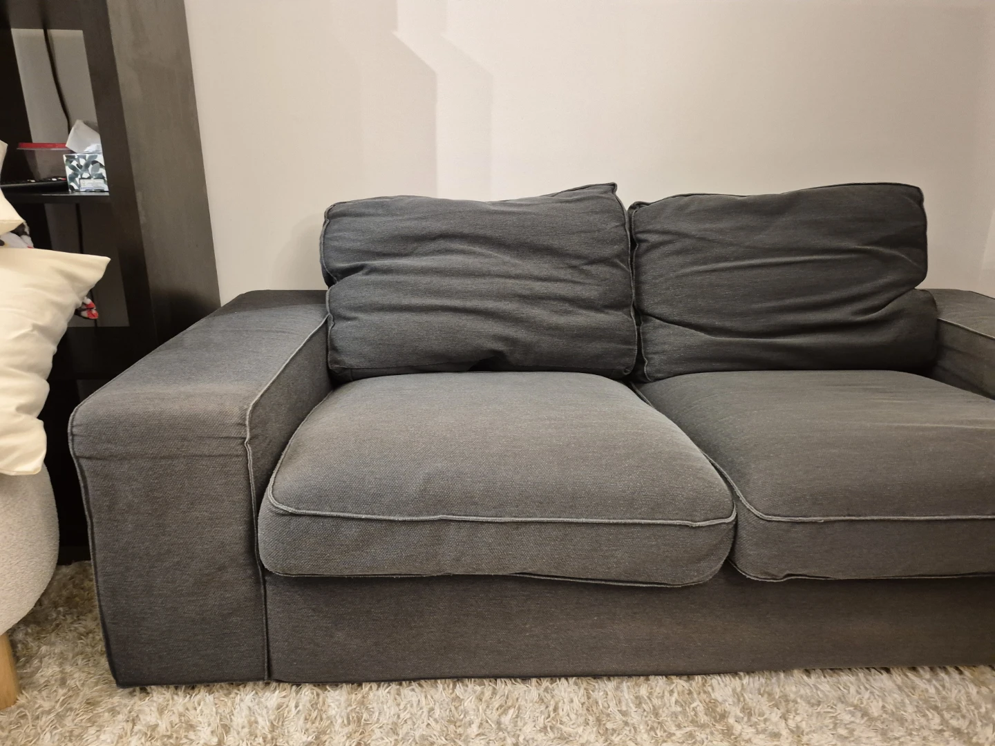 Grey 2-Seat Sofa - photo 3