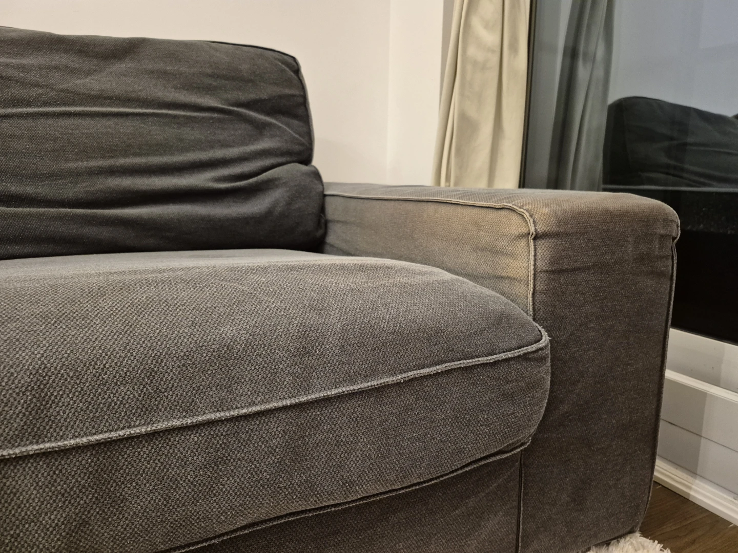 Grey 2-Seat Sofa - photo 4