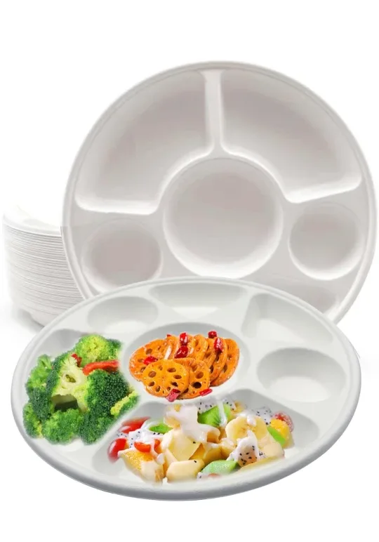 Rani 7 compartment disposable 50 plates