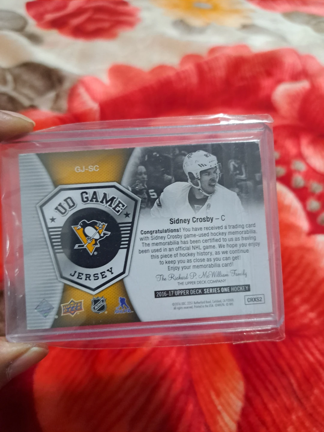 Sidney Crosby Upper Deck Hockey Card - photo 2
