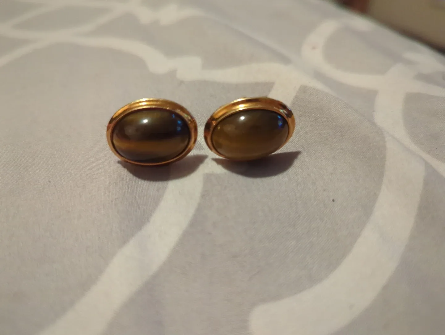 Vintage Tiger's Eye Cufflinks