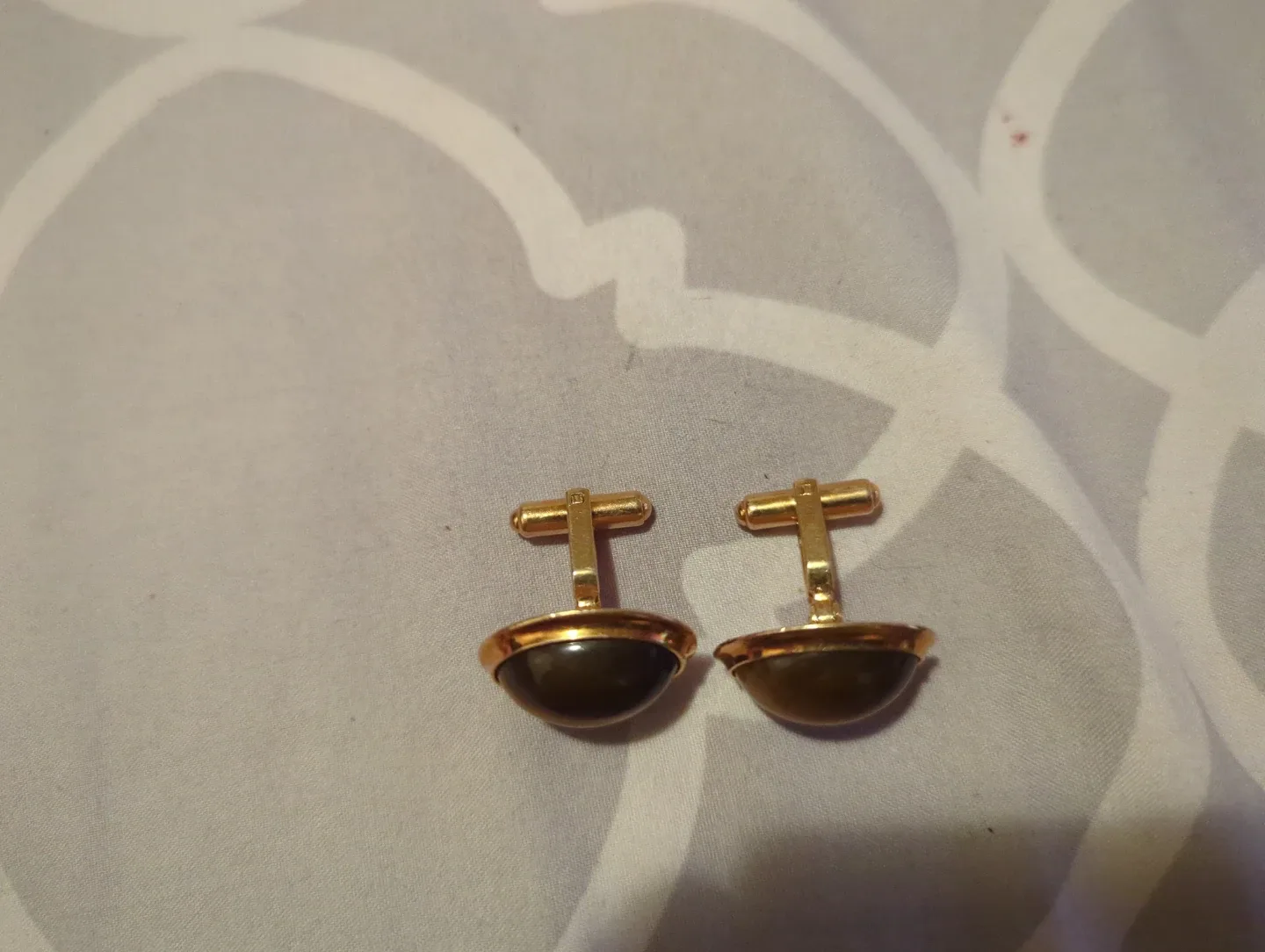 Vintage Tiger's Eye Cufflinks image indicator(2)