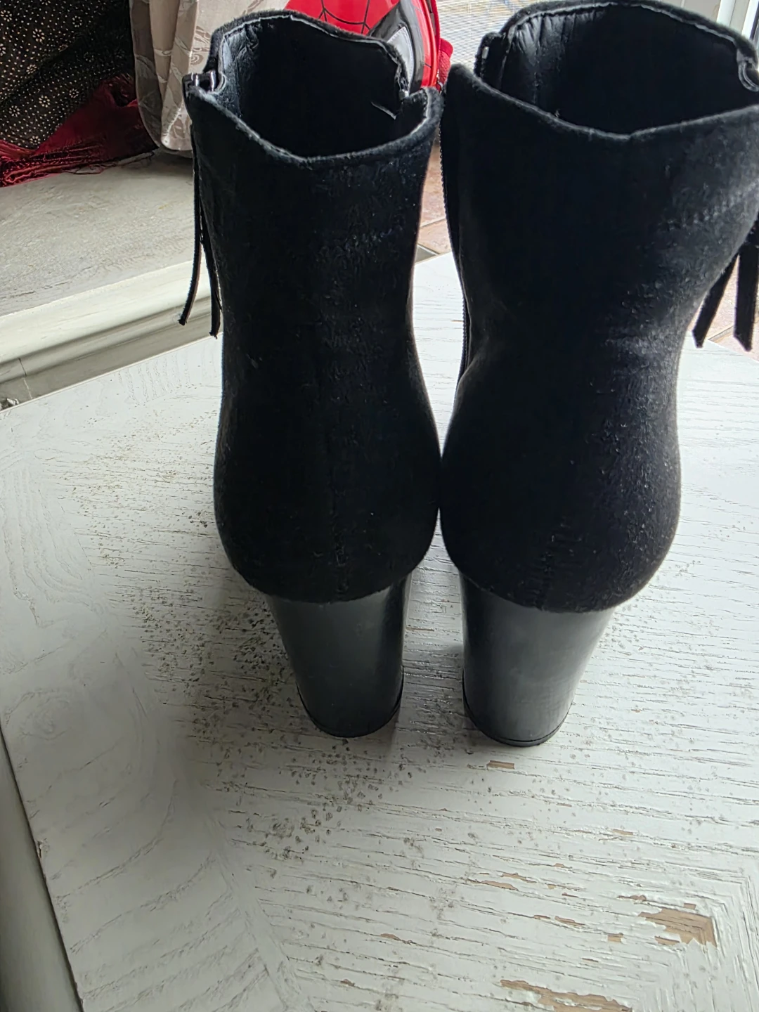 Black Suede Ankle Boots - photo 4
