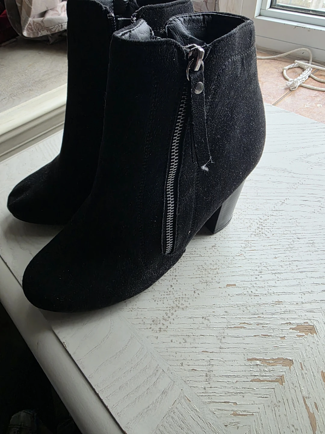 Black Suede Ankle Boots - photo 5