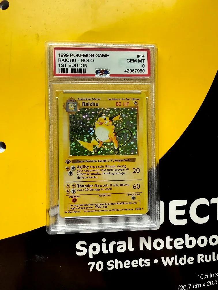 **PSA 10 Raichu 1st edition HOLO