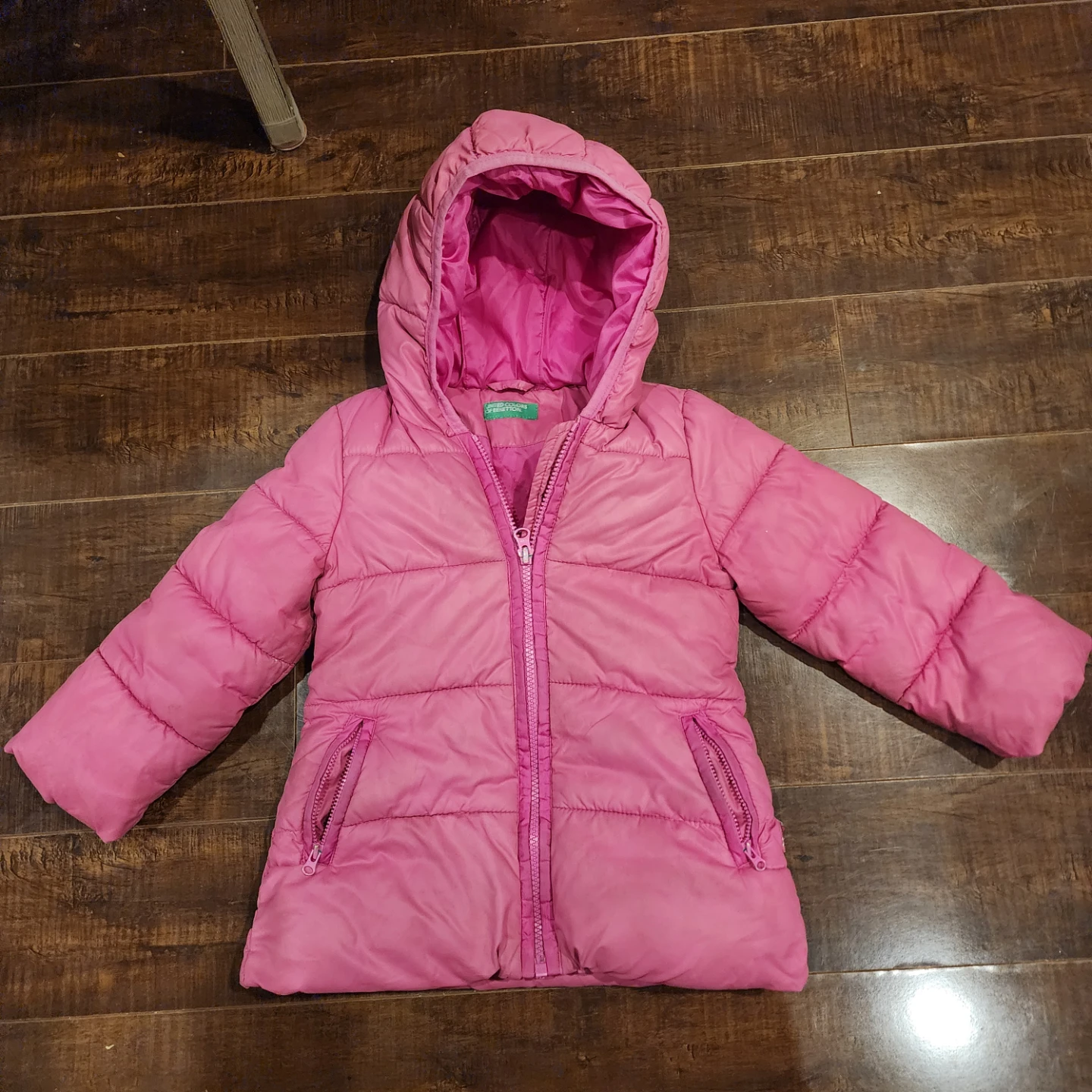 United Colors of Benetton Pink Puffer Jacket