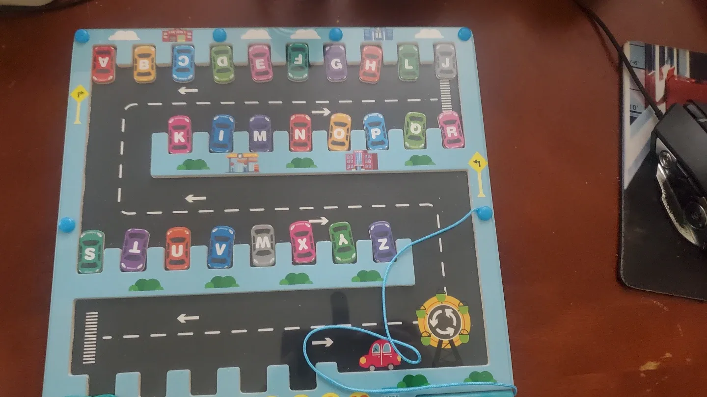 Magnetic Alphabet Maze letter puzzle