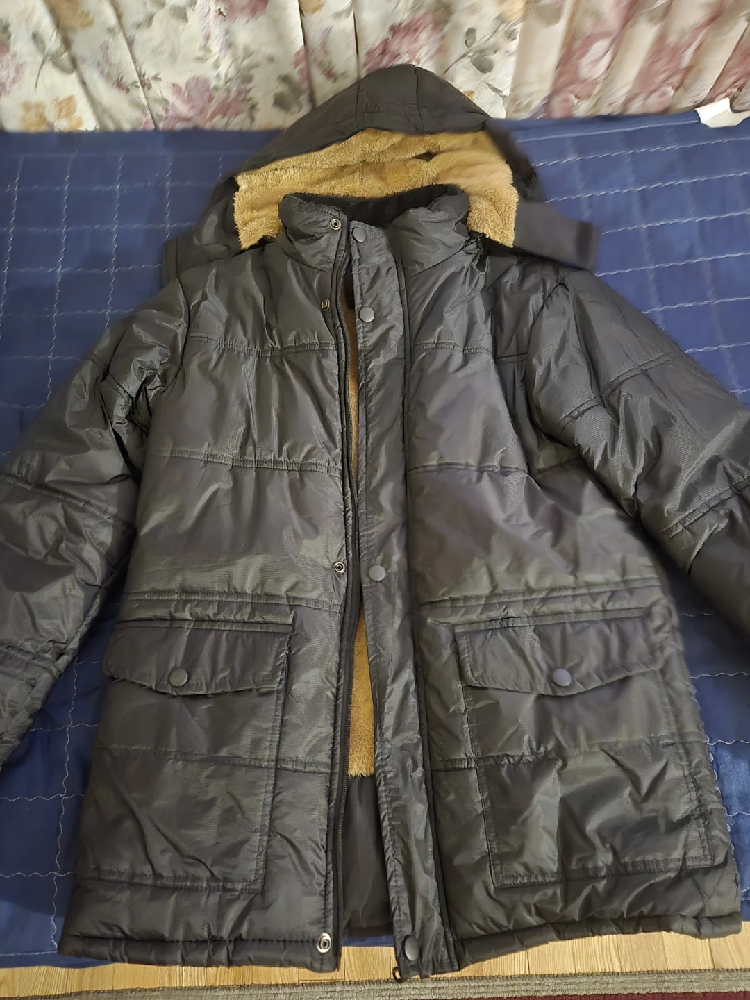 Black Winter Jacket with Hood