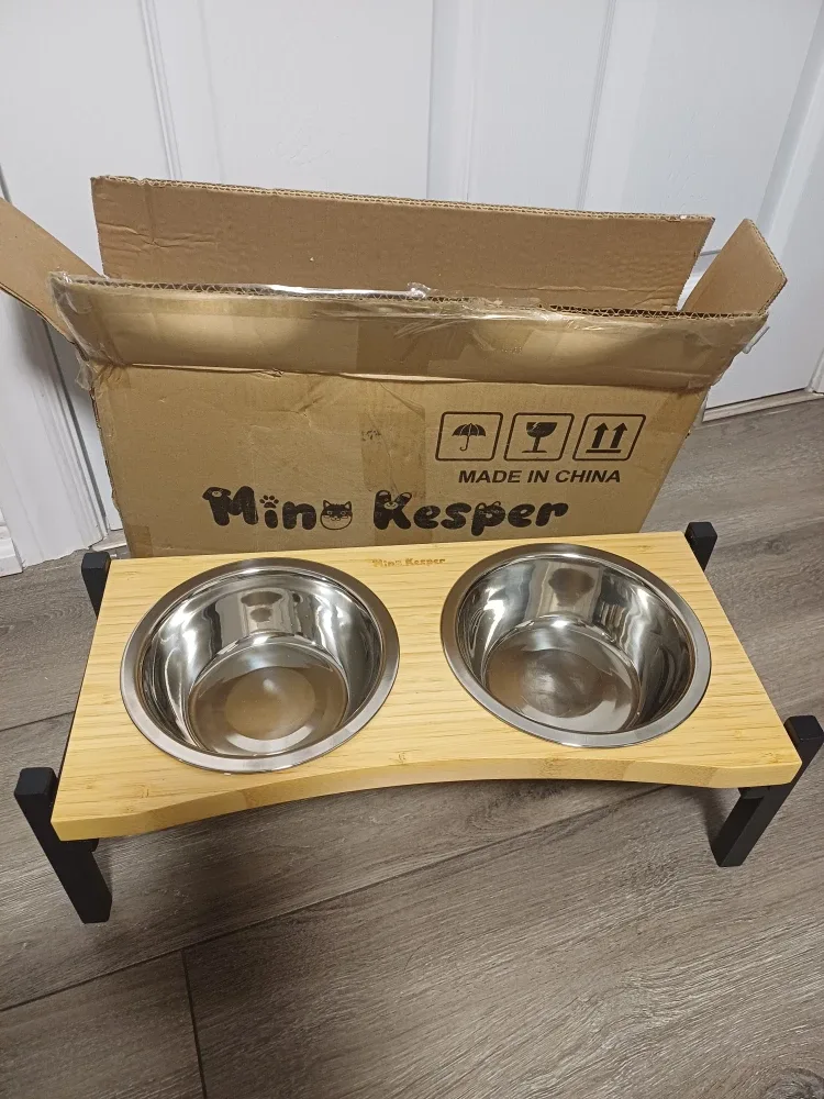 Mini Kesper Elevated Pet Bowls