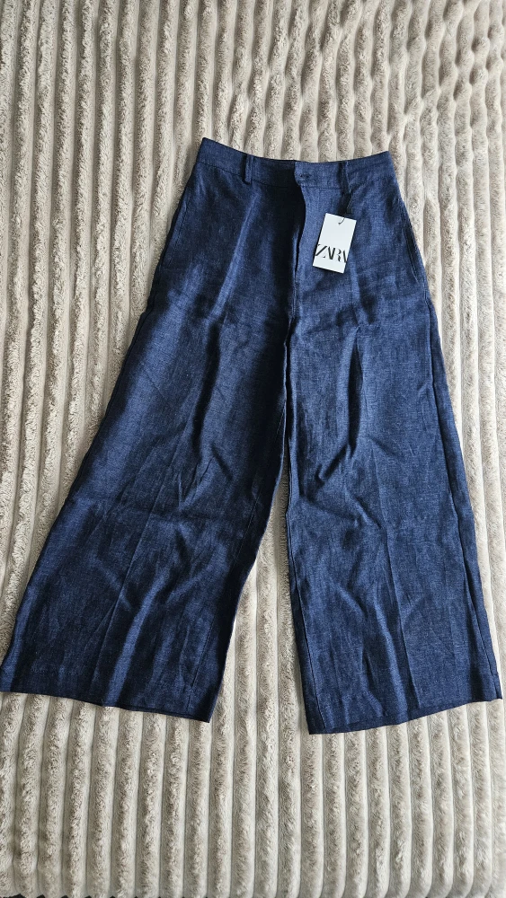 Zara Wide Leg Linen Pants - XS