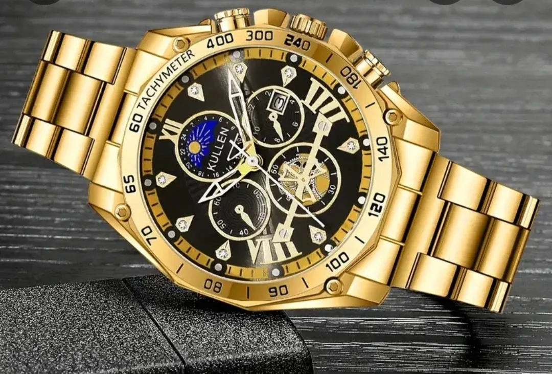 Kullen Gold Tachymeter Watch