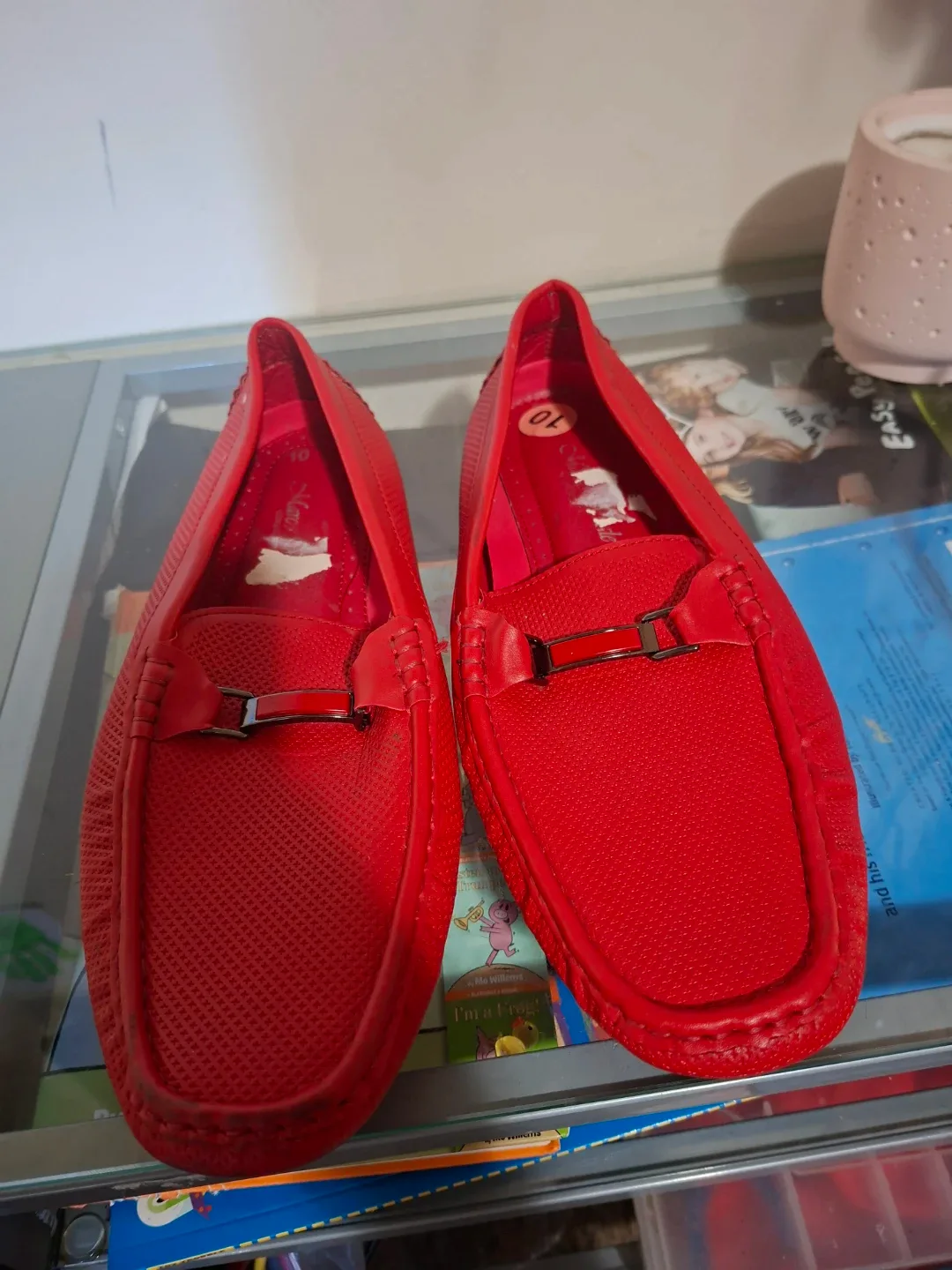 Red Loafers - Size 10