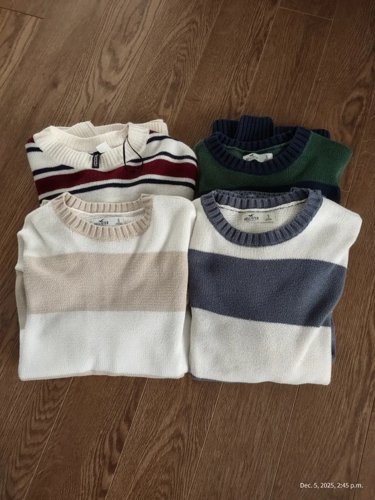 H&M & Hollister Striped Sweaters - Size S