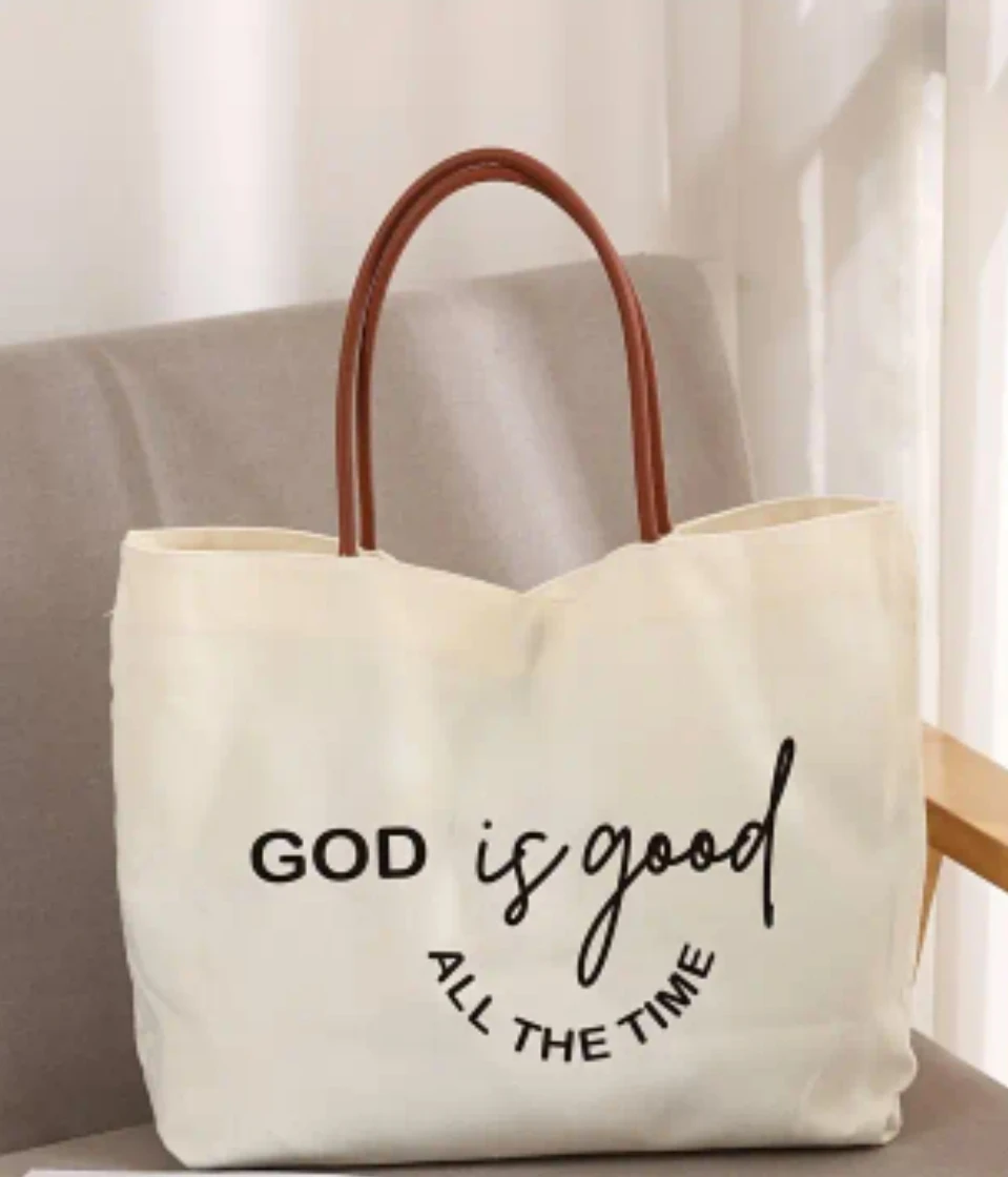The 'God is Good' Canvas Tote Bag
