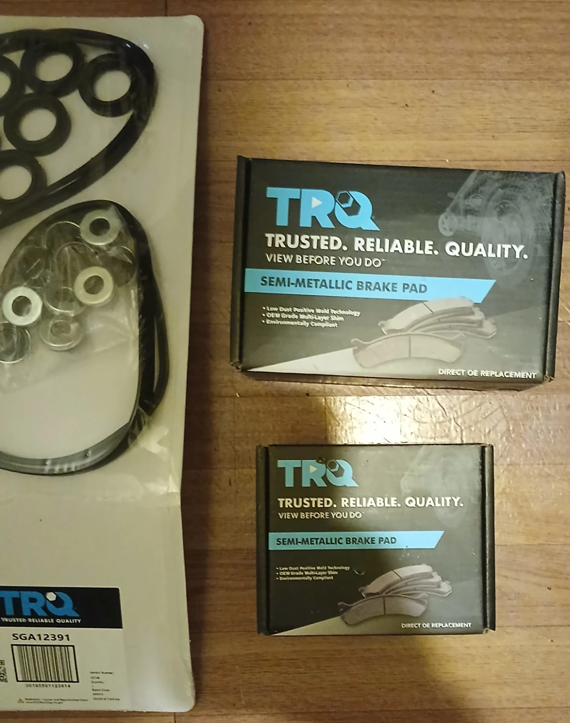 TRQ Semi-Metallic Brake Pad & SGA12391