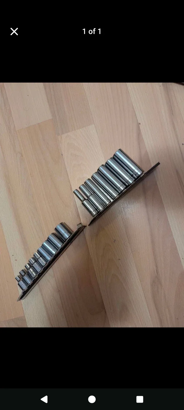 Master craft deep and shallow sockets standard size