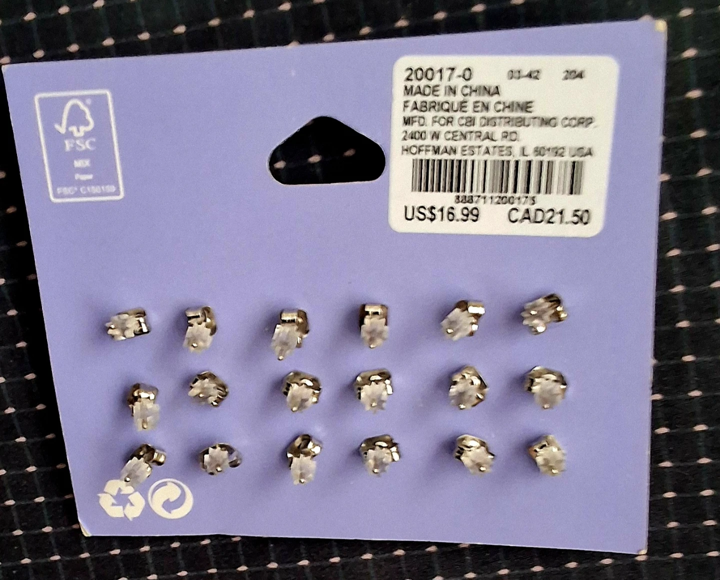 Brand New Claire's Sensitive Solutions Stud Earrings - photo 2
