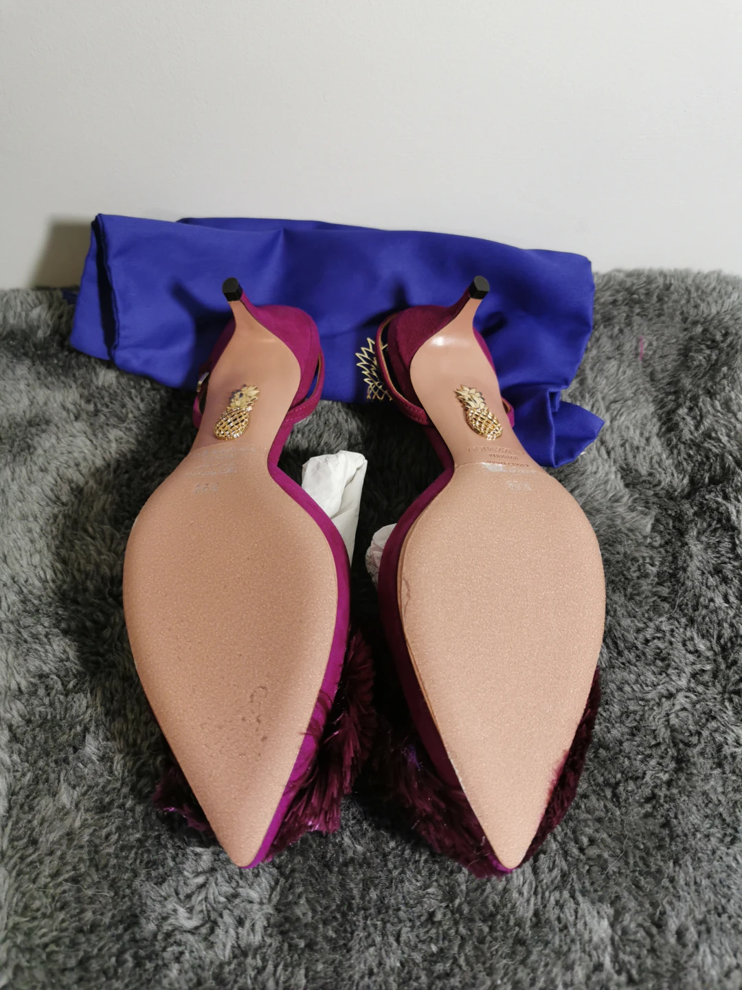 Aquazzura Firenze Purple Heels - photo 5
