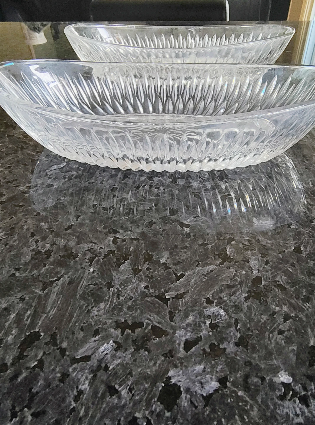 2 Vintage Princess House Lead Crystal Oval Dish & bowl - photo 5